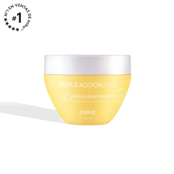 Crema facial Hidra Reafirmante Triple Acción Max 40+ 120 gr