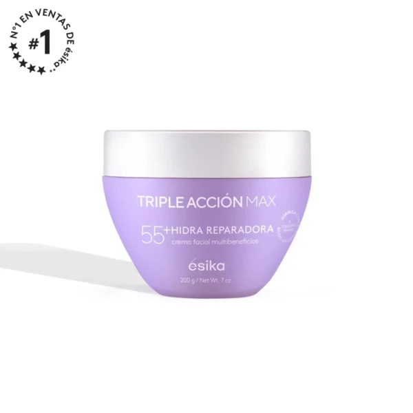 Crema facial Hidra Reparadora Triple Acción Max 55+ 200 gr