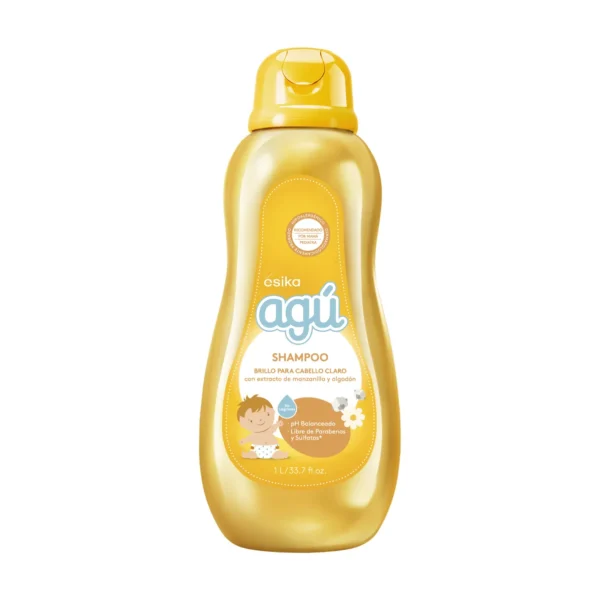 Shampoo Agú Brillo Manzanilla y Algodón 1L